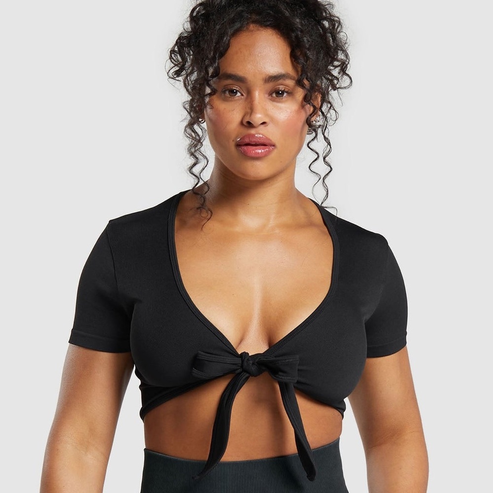 Gymshark GAINS SEAMLESS FITTED CROP TO